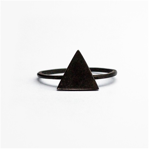 Black Triangle Ring